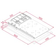 ��������������� �������� ������ TEKA Maestro HYBRID JZC 96324 ABN BLACK (900�510) ���+���., ������