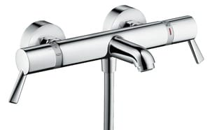 Смеситель Hansgrohe Ecostat Comfort Care 13115000 термостатический для ванны, настенный, хром