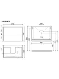 ����� ��� �������� SANCOS Libra (690x450x500) ���������, ��� �����, ����� ������ LB70W