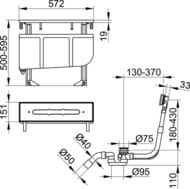 ���������� ����� Keuco ��� ��������� �� ���� ����� �� 4 ��������� 51130 000070