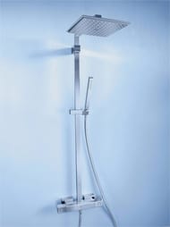 Душевая система Grohe Euphoria Cube 26087 термостат, верхний и ручной душ, шланг, штанга
