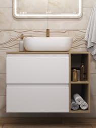 Раковина Cersanit MODUO 50 SQUARE (500х360х150) на столешницу, белая 63570