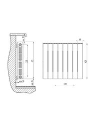 ������! �������� ��������������� RIFAR Supremo 350 (425�640�90) 8 ������, 1200 ��, �����