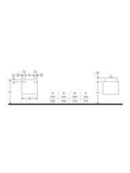 ����� ��� ���������� Duravit Ketho 750�410�440 ���������, 1 ����, ����� ������ KT668702222