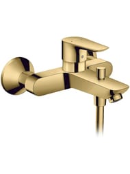 Смеситель Hansgrohe Talis E 71740990 для ванны однорычажный, настенный, полирован золото — миниатюра 1