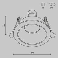 ������������ ���������� Maytoni Share (����) DL126-GU10-WMG, 10��, IP54, �����