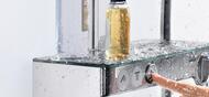 Душевая система Hansgrohe Raindance Select E 300 3jet Showerpipe с термостатом,хром/белый 27127400