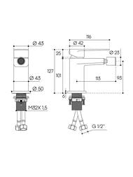 ��������� ��� ���� Aqueduto Linha LIN0545 �������������, ������ ����� 93��, ��������� �����