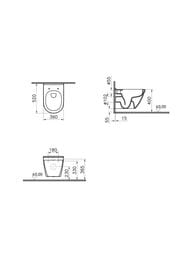 Комплект: Инсталляция Vitra с клавишей хром + Унитаз S50 без ободка +сиденье микролифт 9003B003-7201