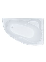 Ванна акриловая Triton Кайли (1500х1000) левая, с каркасом и сливом-переливом V07O+V65+CK60PF