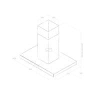 ������� ELICA Joy Island BLIX/A/90 LED, 900�610 ��, 1200 �3/�, 270 ��, ����.�����/������ PRF0104628A