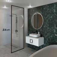 Тумба под раковину La Fenice Cubo Bianco 80 см (776х469х350) белая матовая FNC-01-CUB-B-80