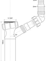 ������� � ����� McAlpine (1 1/2"�40) � ��������� ��� ���.������� TEE3