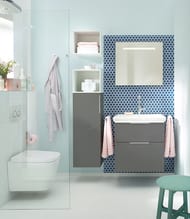 ����� � ��������� Burgbad Eqio 630�490�645 ���������, 2 �����, LED, ����� SEZA063F2010C001