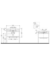 ������� � ��������� Duravit Happy D.2 Plus 575�850�490 ���������, ����� ����� ������ HP4735O2222