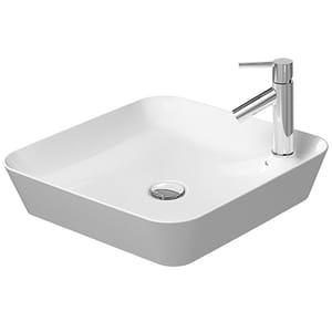 Раковина DURAVIT CAPE COD 460х460 отверстие под смеситель, без перелива, белая 2340460000