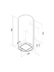 ������� JETAIR Pipe WH/A/43 (430�500�886) 1200 �3/�, 256 ��, ����� PRF0099249A