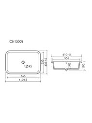 �������� ������������ ����� Ceramicanova Era CN15007 610�405�190 �������������, c ���. �����, �����