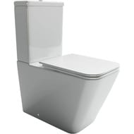 Унитаз-компакт Ceramicanova Cubic 840х380х640 безободковый, сиденье микролифт, белый CN1803