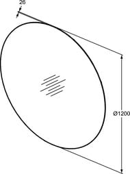  Ideal Standard CONCA (1200120026)  LED ,  T3960BH