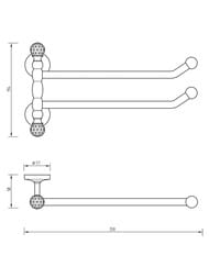 Migliore Amerida ������������������ ������� ���������� 45 �� ������/SWAROVSKI ML.AMR-60.424.DO