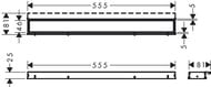 Hansgrohe RainDrain Match ������� ����� ����� ��� ���� 60��, ����������� �� ������, ����� 56036450