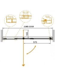 ������� ����� CEZARES VARIANTE (1185-1310x1950) B-1-120/130-C-Cr ������ �����./����