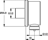 Набор 6в1 Ideal Standard ESLA Встраиваемая душевая система + смеситель для умывальника BD002XC