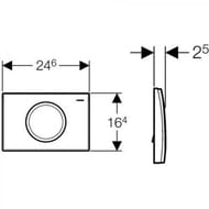 GEBERIT Delta15 ������� �����, ����/����, �������, ���� ��������� 115.109.21.1