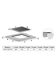 ������������ �������� ������ HAIER HHK-Y32PTB (290�520) 2 ���� �������, ������ TD0047925RU