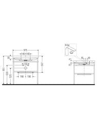 ������� � ��������� Duravit Happy D.2 Plus 975�850�490 ���������, ����� ����� ������ HP4838O2222