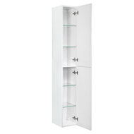 Шкаф-колонна AQUATON Диор 1A110803DR010 262х254х1633 подвесной, 2 дверцы, белый глянец