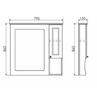 �������-���� COMFORTY �������-80 (790�860�150) ���������, ����� ������ 00004139246