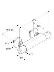 ��������� KLUDI LOGO ��������� ���������, � ������� ����������, 600 �� 6857505-00