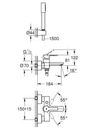 ��������� Grohe Lineare New 33850001 ��� ����� ������������, � �����, ����
