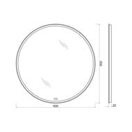  BelBagno (900x30x900) ,  ,  SPC-RNG-900-LED-TCH-WARM