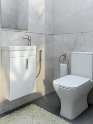 Смеситель Iddis TORR для умывальника TORSB00i08 однозахватный, с гигиеническим душем