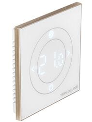 Терморегулятор ТЕПЛОЛЮКС Solus Zen Wi-Fi, программируемый, сенсорный, белый/золото 100000379300 — миниатюра 1