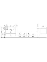 ����� ��� �������� Duravit D-Neo 510�440�402 ���������, 1 ��������� ����, ����� ��. DE4260004220000