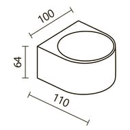 ������������� ��������� Maytoni Blow (����) O435WL-L10GF3K, 3000K 10�� IP 54, ������