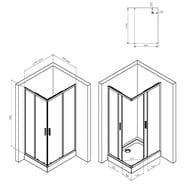 ������� ���������� AM.PM Gem S 120x90, ������ ����������, ������� ���. ���. W93G-404-120290-BT