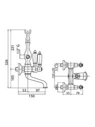 ��������� CEZARES FIRST PBV-03/24-Bi �� ���� �����, 2 ���������, � ������ �����, ������/����� �����