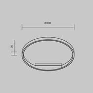 ���������� ���������� Maytoni MOD058CL-L35BSK, 35��, 120�, IP20, LED, ������