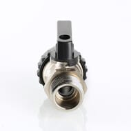 Кран дренажный VALTEC 1/2" НАР. со штуцером, черная рукоятка VT.430.N.04