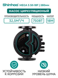   SHINHOO MEGA S 50-18F 1x230, DN 50, , 71121007