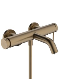 Смеситель Hansgrohe Tecturis S для ванны/душа, настенный, однозахватный, шлифов.бронза 73422140 — миниатюра 1