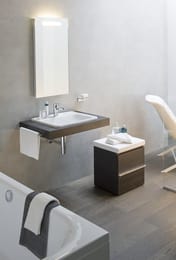Тумба на колесиках Laufen CASE 4.0205.1.075.548.1 (460х505х385) с внутренним ящиком, антрацитовый дуб