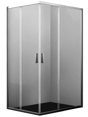Душевой уголок WasserKRAFT Lippe 45S07 (1200х900х1900) стекло прозрачное 6мм, профиль серебристый
