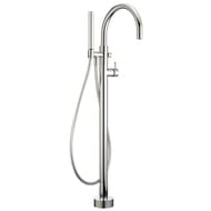 Смеситель для ванны CISAL Less New LN01420021 напольный, с душ. гарнитуром, внеш. часть, хром