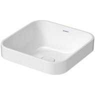 Раковина DURAVIT HAPPY D.2 PLUS 400х400 антигрязевое покрытие WG, без перелива, белая 23594000001